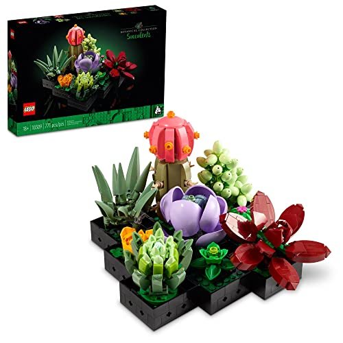 LEGO Botanicals Succulents - Artificial Indoor Plant...