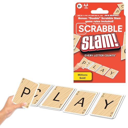 Scrabble Slam Card Game The Original 2000's Fast-Paced Hit.
