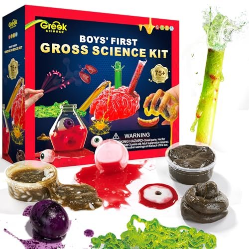 Greek Science 75+ Gross Science Kit for Boys STEM...