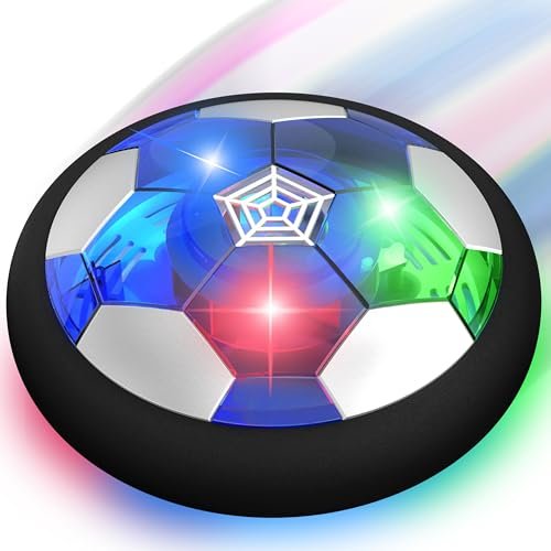Hover Soccer Ball Boy Toy, Air Powered Floating LED Indoor