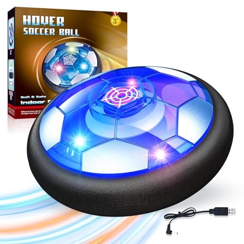 Linkowin Hover Soccer Ball for Kids - Rechargeable LED...