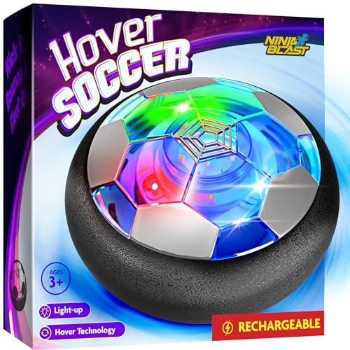 Ninja Blast Hover Soccer Light-Up Ball, Indoor Toy for Kids.
