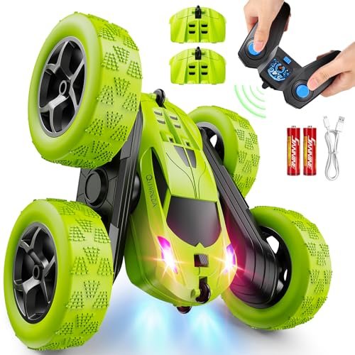 QUNREDA Remote Control Car for Kids Ages 6+, 4WD Stunt