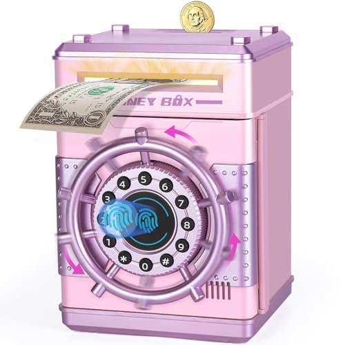 Refasy Piggy Banks for Girls, Electronic Money Safe.