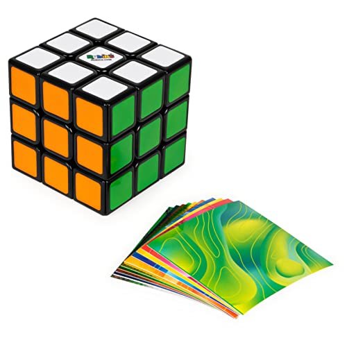 Rubik’s Cube, Original 3x3 Cube with Removable Stickers for...