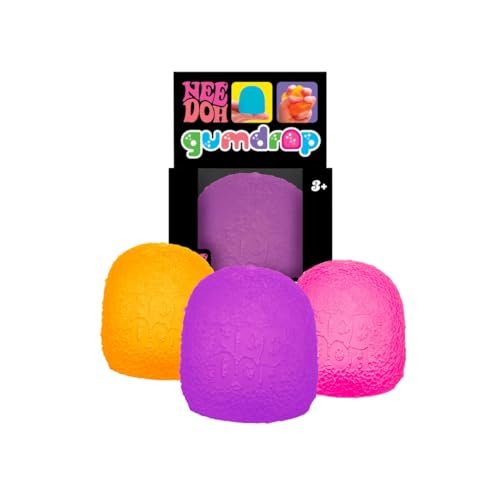 Schylling NeeDoh Gumdrop Textured Sensory Fidget Toy Three...