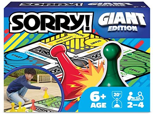 Giant SORRY! Classic Family Board Game Indoor Outdoor...