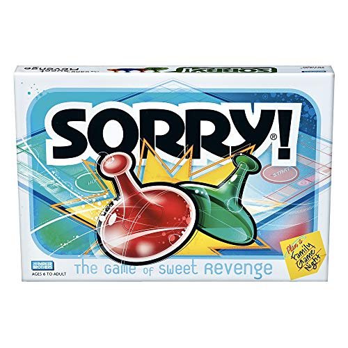 Hasbro Gaming Sorry! Family Board Games for Kids and Adults.