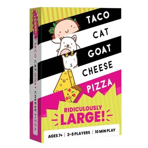 Taco Cat Goat Cheese Pizza Ridiculously Large Card Game