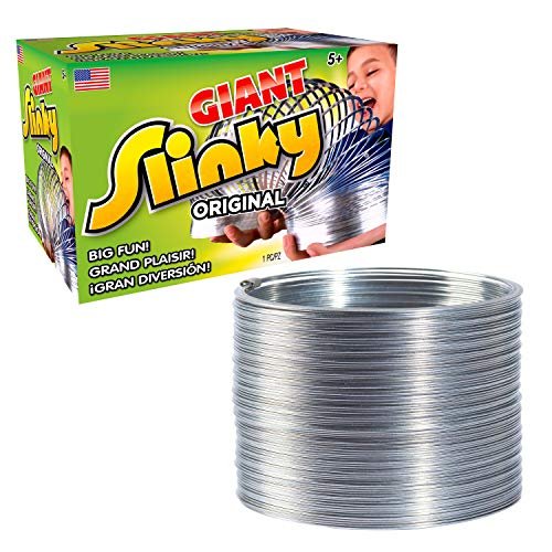The Original Giant Slinky Walking Spring Toy, Classic Metal...