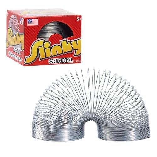 The Original Slinky Walking Spring Toy, 2.75-inch Metal...
