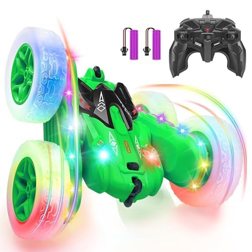 SGILE Remote Control Car, Stunt Car with Lights, Flips, and