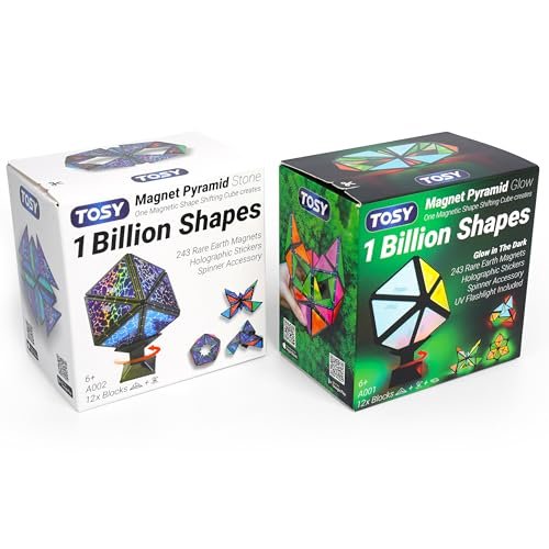 TOSY Magnet Pyramid - 1 Cube Transforms Billion Shapes...