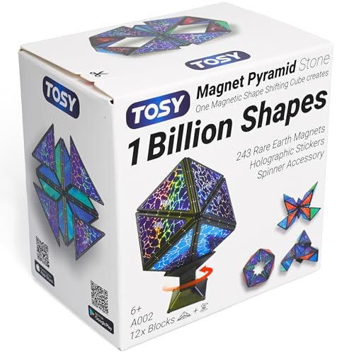TOSY Magnet Pyramid Stone - 1 Cube Transforms Billion Shapes