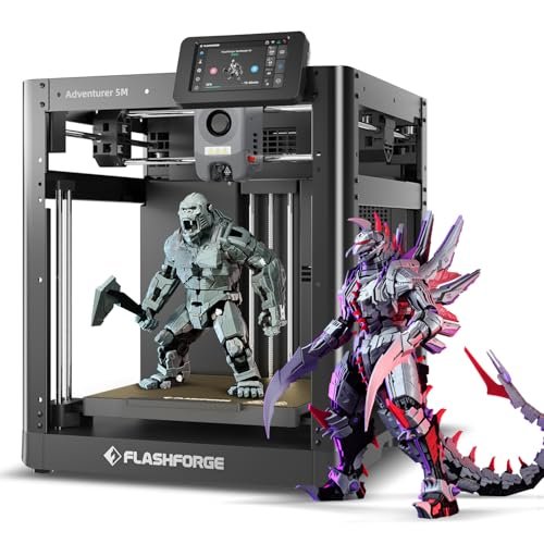 FLASHFORGE 3D Printer AD5M, 1-Click Full-Auto Calibration,...