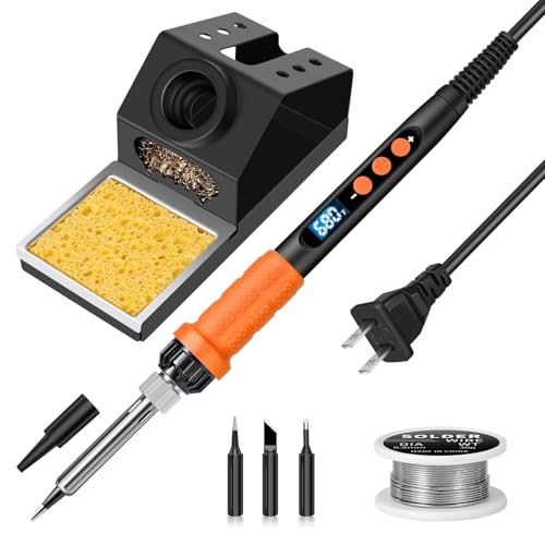 Soldering Iron Kit, 100W High Power Soldering Iron, Fast...