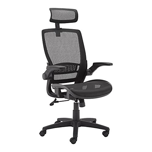 Amazon Basics Ergonomic High-Back Office Chair, Breathable...