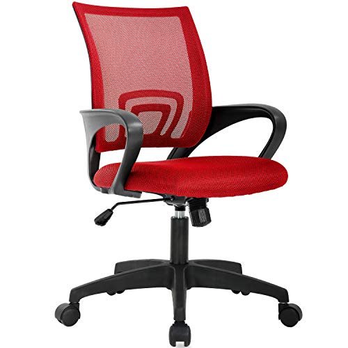 BestOffice | Ergonomic Office Chair | Mid-Back Swivel Desk...