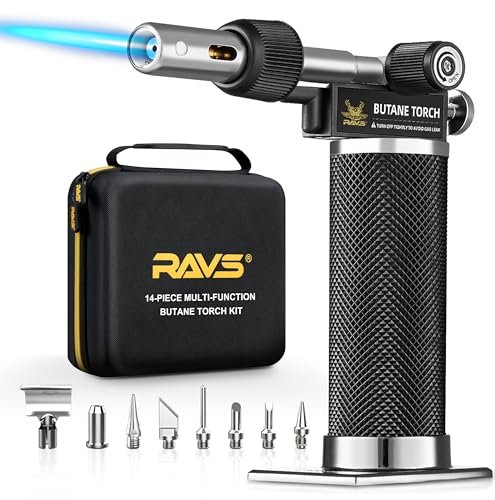RAVS Butane Soldering Iron Kit Cordless, 14-Piece...