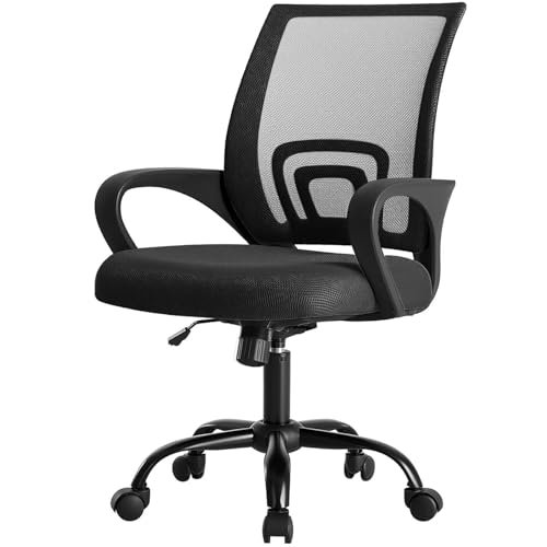 DUMOS Home Office Chair - Ergonomic Mid Back Mesh Desk...