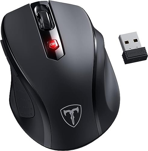 HOTWEEMS Wireless Mouse, D-09 Computer Mouse USB Cordless...