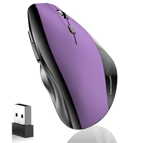 memzuoix Ergonomic Vertical Wireless Mouse - 2.4G Optical...