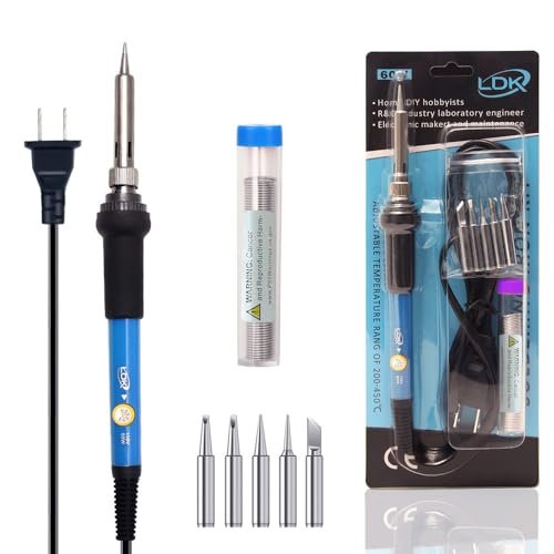 LDK Soldering Iron Kit Electric 60W 110V Adjustable...
