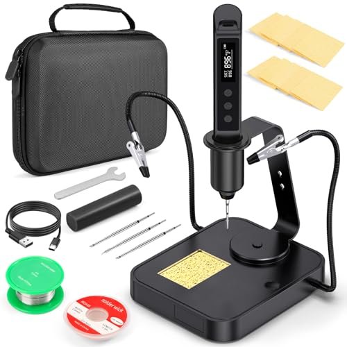 Soldering Iron Kit, Cordless Soldering Gun with 2 Helping...