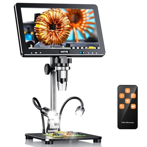 Hayve DM13 10.1 Inch LCD Digital Microscope, 16MP 2000X...