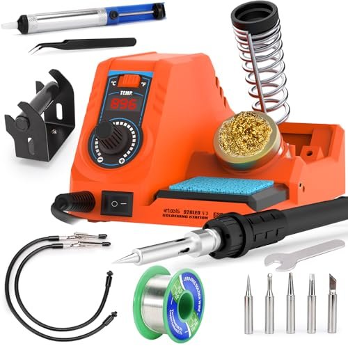 EZTOOLS 926LED V3 Entry-Level 60W Soldering Station Iron...