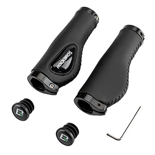 ROCKBROS Bike Handle Grips Ergonomics Design Soft Gel Dual...