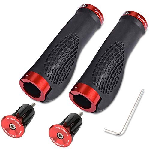 TOPCABIN Ergonomic Bike Grips - Widen Holding Rubber with...