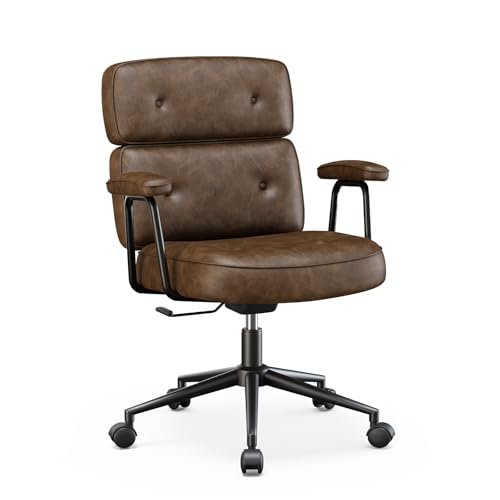 OLIXIS Ergonomic Home Office Desk Chair, PU Leather...