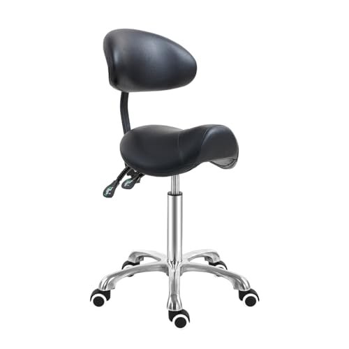 Antlu Saddle Stool Chair with Back Support, Ergonomic...