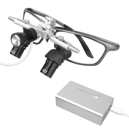 4.0X Ergo Dental Loupes with 5W LED Headlight - 48°...