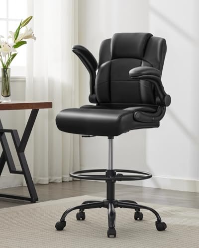 Ergonomic Drafting Chair,Tall Office Chair for Standing...
