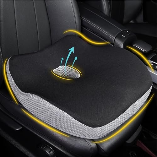 Car Seat Cushion, Ergonomic Memory Foam Car Cushion for...