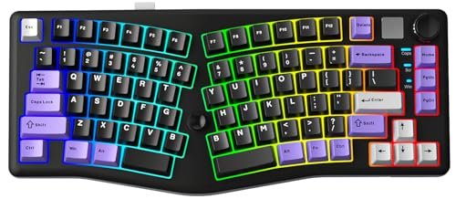 LEOBOG A75 Alice Keyboard, Tri-Mode Ergonomic Gaming...