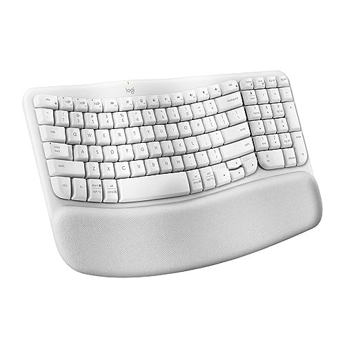 Logitech Wave Keys Wireless Ergonomic Keyboard with...