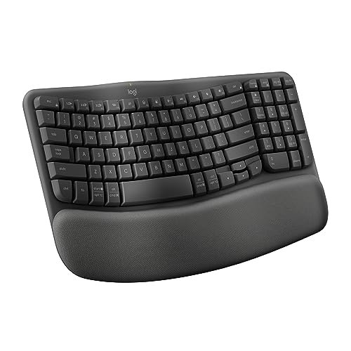 Logitech Wave Keys Wireless Ergonomic Keyboard with...