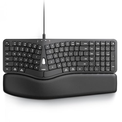Nulea Ergonomic Split Keyboard, Wired Natural Typing...