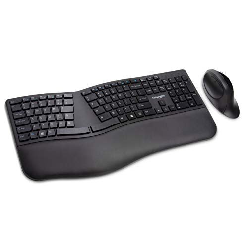 Kensington Pro Fit Ergonomic Wireless Keyboard and Mouse -...