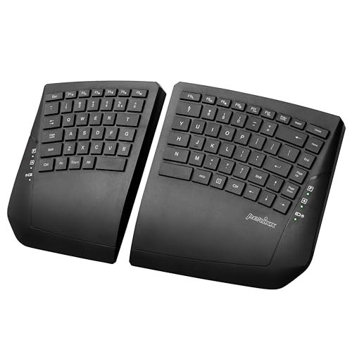 Perixx PERIBOARD-624B US, Wireless Ergonomic Split Keyboard...