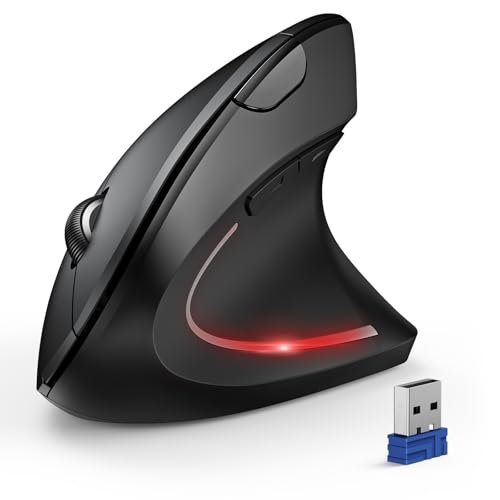 TECKNET Ergonomic Mouse, Wireless Bluetooth Vertical Mouse,...