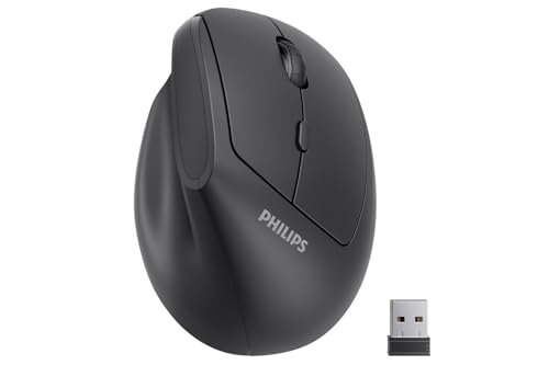 Philips Ergonomic Mouse - Vertical Mouse with 800/1200/1600...