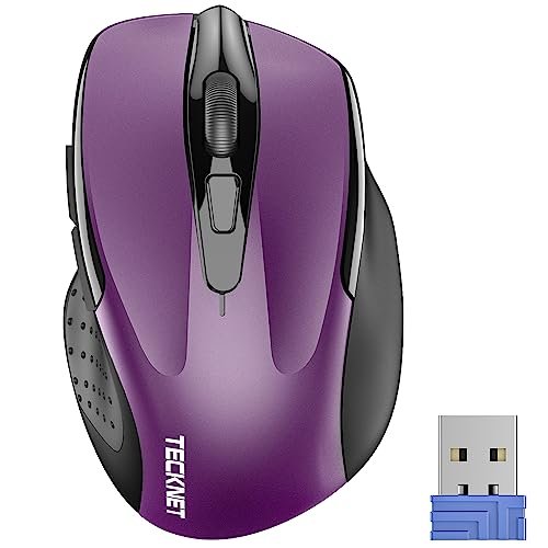 TECKNET Wireless Mouse, 2.4G Ergonomic Optical Mouse,...