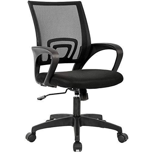 BestOffice | Ergonomic Office Chair | Mid-Back Swivel Desk...