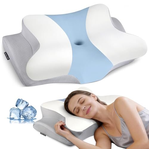 Cervical Neck Pillow for Pain Relief - Ergonomic Pillow...
