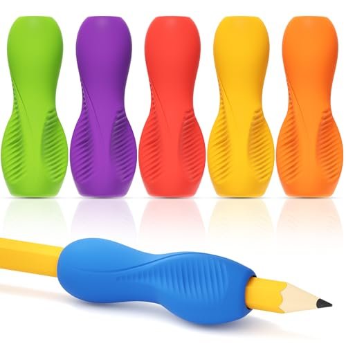 ELETIUO 6-Pack Pencil Grips,Ergonomic Triangular Design...