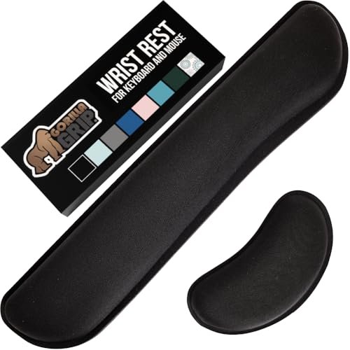 GORILLA GRIP Silky Memory Foam Wrist Rest for Computer...